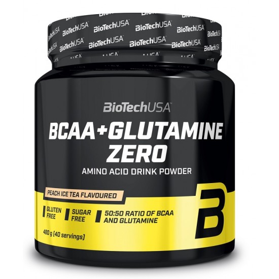 BCAA + Glutamine Zero, Peach Ice Tea - 480g