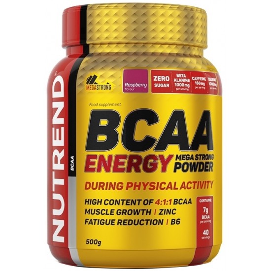 BCAA Energy Mega Strong Powder, Orange - 500g