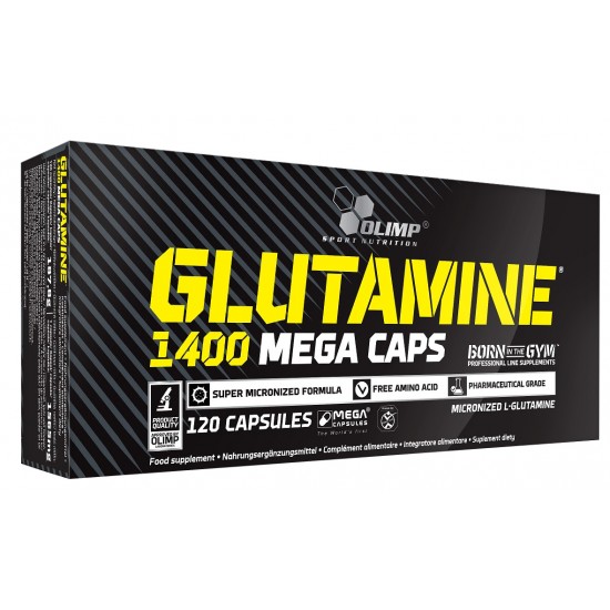 Glutamine Mega Caps - 120 caps (EAN 5901330023989)