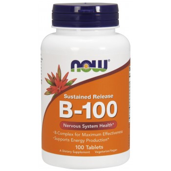 Vitamin B-100 mit verzögerter Wirkstofffreisetzung - 100 Tabletten