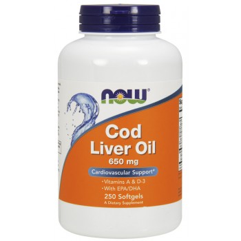 Cod Liver Oil, 650mg - 250 softgels