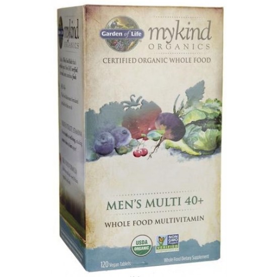 Mykind Organics Men's Multi 40+ - 120 vegan tabs