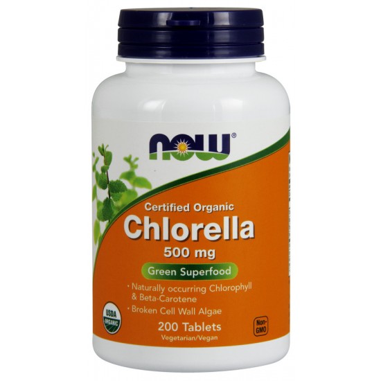 Chlorella, 500mg Organic - 200 tabs