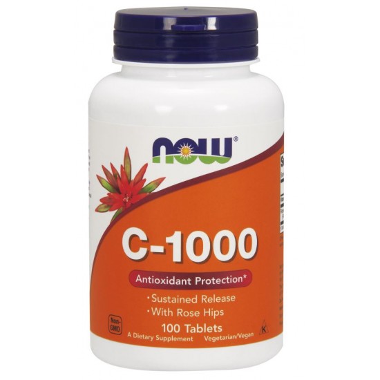 Vitamin C-1000 with Rose Hips - Sustained Release - 100 tabs