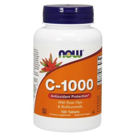 Vitamin C-1000 with Rose Hips & Bioflavonoids - 100 tablets