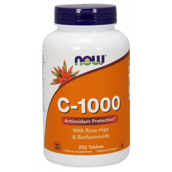 Vitamin C-1000 with Rose Hips & Bioflavonoids - 250 tablets