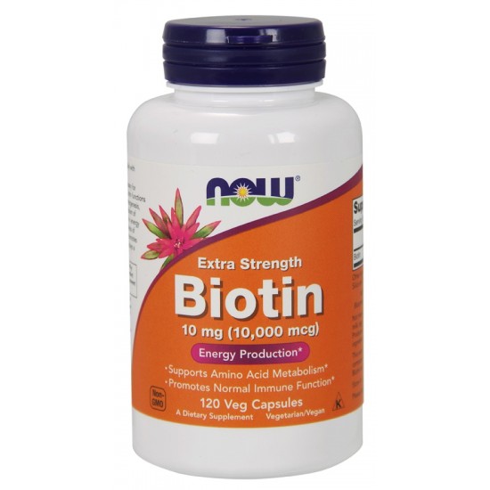 Biotin, 10mg Extra Strength - 120 vcaps
