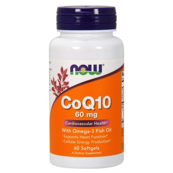 CoQ10 mit Omega-3, 60 mg - 60 Weichkapseln