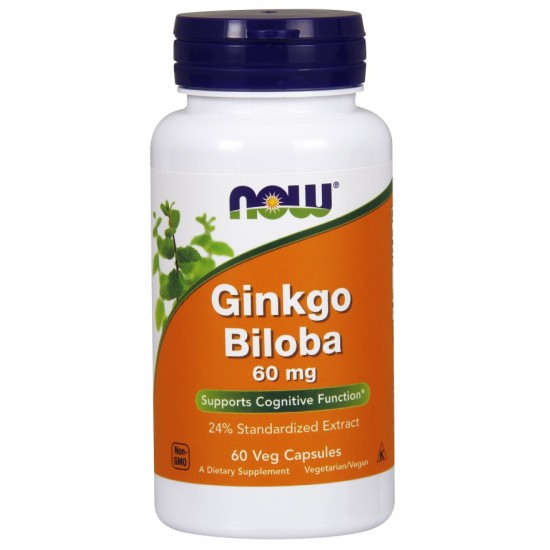 Ginkgo Biloba, 60mg - 60 vcaps