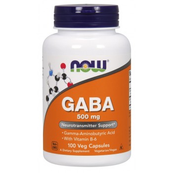 GABA with Vitamin B6, 500mg - 100 vcaps
