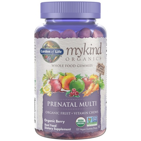 Mykind Organics Prenatal Multi Gummies, Organic Berry - 120 vegan gummy drops