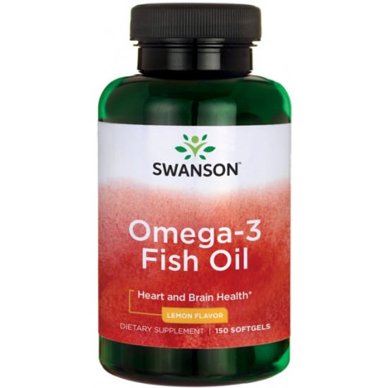 Omega-3 Fish Oil, Lemon - 150 softgels