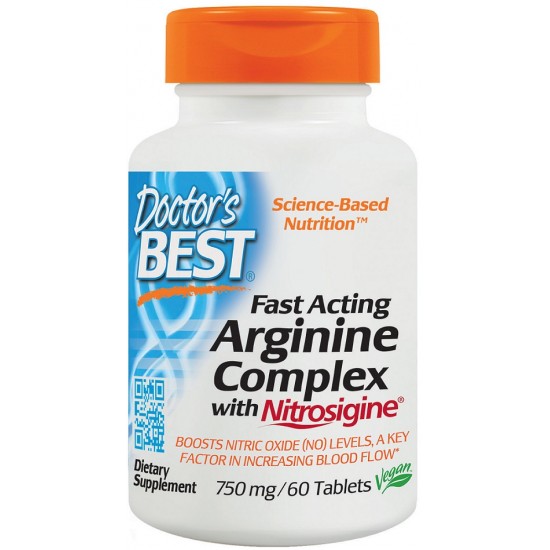 Fast Acting Arginine Complex with Nitrosigine, 750mg - 60 tabs