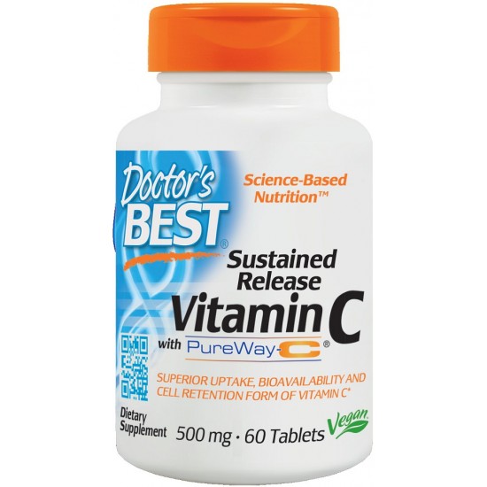 Sustained Release Vitamin C with PureWay-C, 500mg - 60 tabs