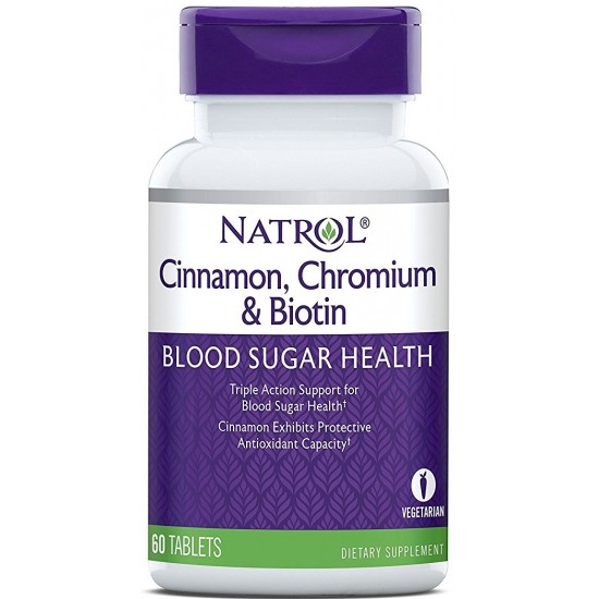 Cinnamon, Chromium & Biotin - 60 tabs