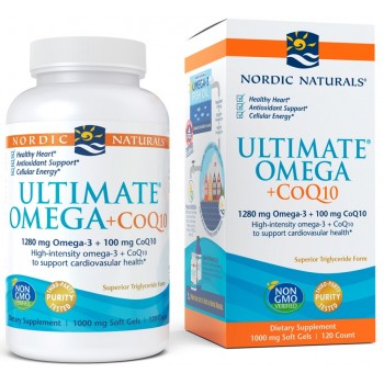Ultimate Omega + CoQ10, 1280mg - 120 softgels