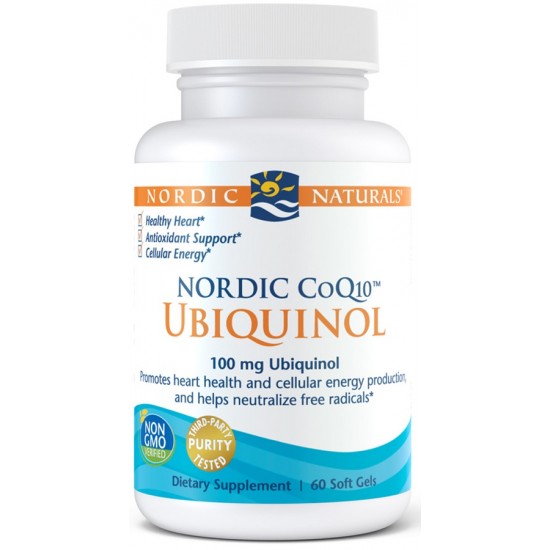 Nordic CoQ10 Ubiquinol, 100mg - 60 softgels