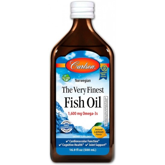 The Very Finest Fish Oil, Natural Lemon - 500 ml.