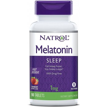 Greitai tirpstantis melatoninas, 1 mg - 90 tablečių
