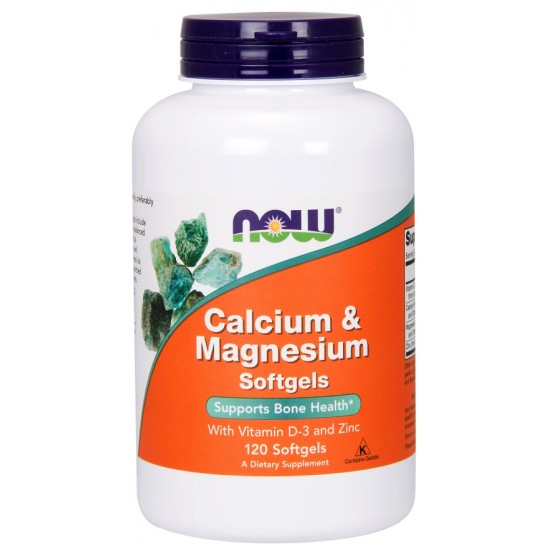 Calcium & Magnesium with Vit D and Zinc - 120 softgels