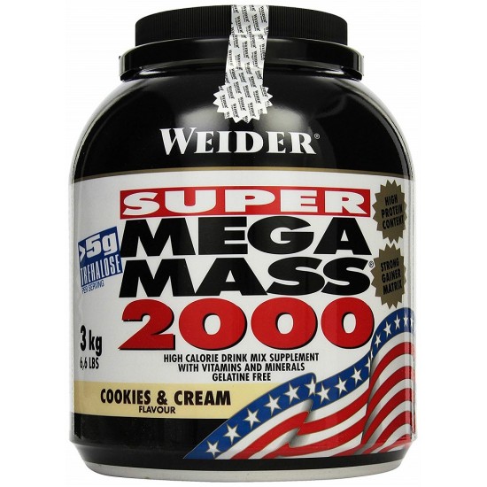 Mega Mass 2000, Creamy Vanilla - 3000g