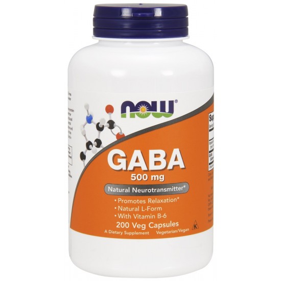 GABA with Vitamin B6, 500mg - 200 vcaps