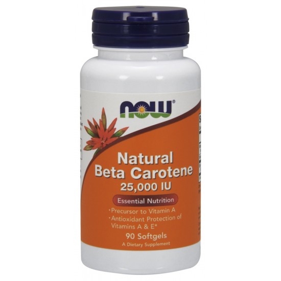 Beta Carotene Natural, 25 000 IU - 90 softgels