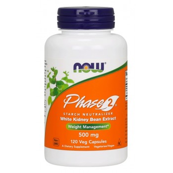 2 fazė – baltųjų pupelių ekstraktas, 500 mg – 120 v kapsulių