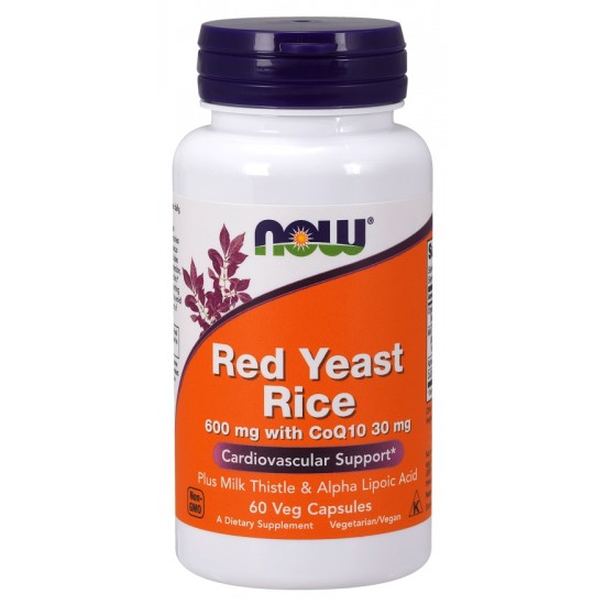 Red Yeast Rice with CoQ10, 600mg - 60 vcaps
