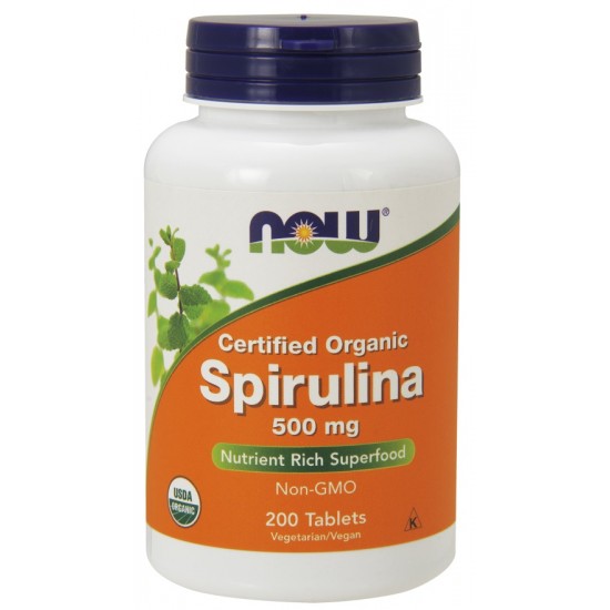 Spirulina Organic, 500mg - 200 tabs