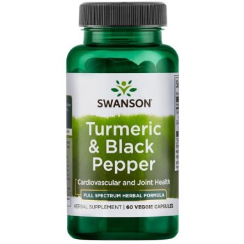 Ciberžolė ir juodieji pipirai - 60 v-kapsulių