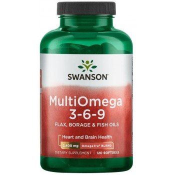 MultiOmega 3-6-9 - Flax & Borage & Fish Oils - 120 softgels
