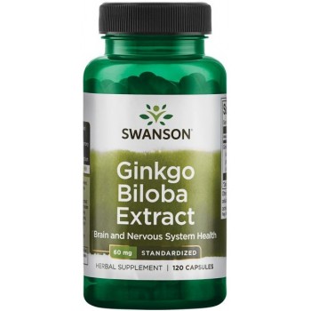 Ginkmedžio ekstraktas, 60 mg - 120 kapsulių