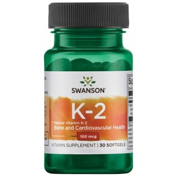 Vitamin K-2 - Natural, 100mcg - 30 softgels