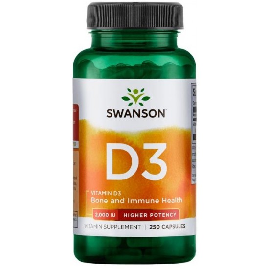Vitamin D-3, 2000 IU - 250 caps