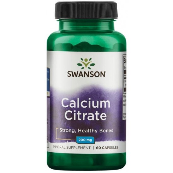 Calcium Citrate, 200mg - 60 caps