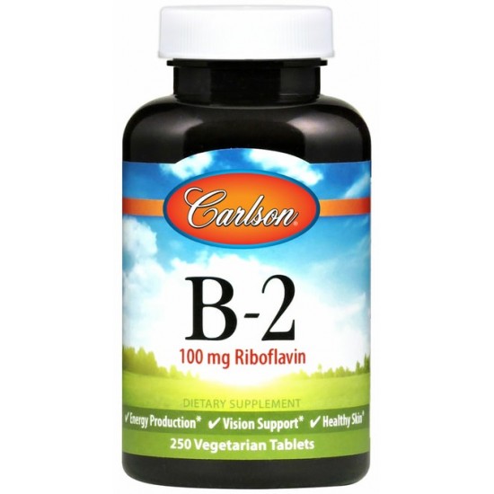 Vitamin B-2, 100mg - 100 vegetarian tabs