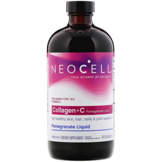 Collagen + C, Pomegranate Liquid - 473 ml.