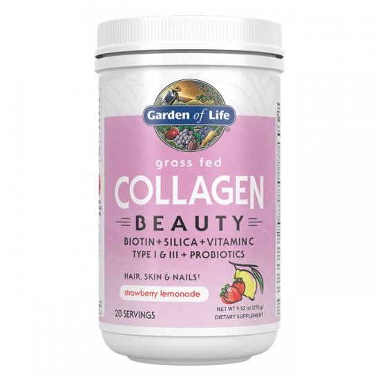 Grass Fed Collagen Beauty, Strawberry Lemonade - 270g