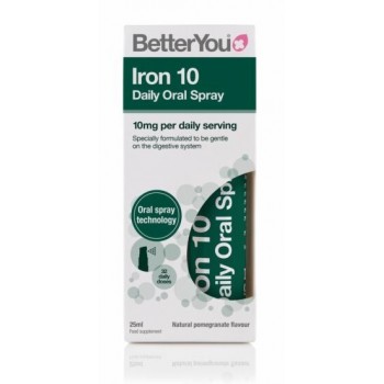 Iron 10 Daily Oral Spray (10mg), Pomegranate - 25 ml.