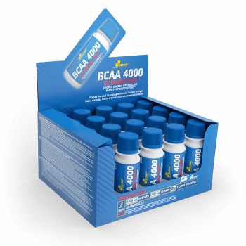 BCAA 4000 Extreme Shot, apelsīnu garšas - 20 x 60 ml.