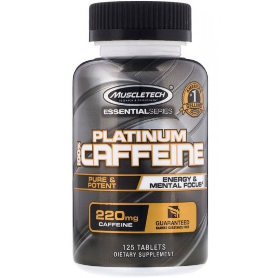 Platinum 100% Caffeine, 220 mg - 125 tablets