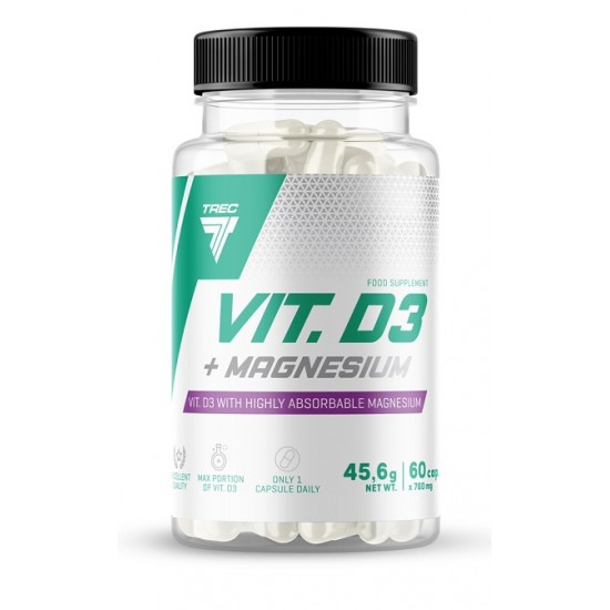 Vitamin D3 + Magnesium - 60 caps