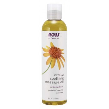 Huile de massage apaisante à l'arnica - 237 ml.