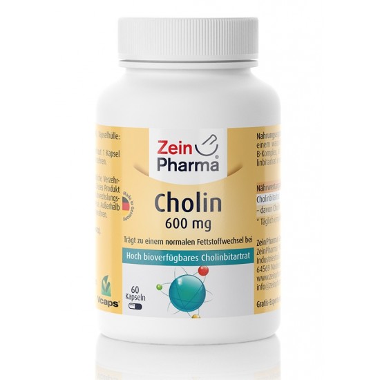 Choline, 600mg - 60 caps