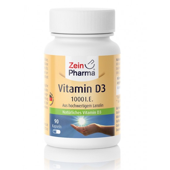 Vitamin D3, 1000 IU - 90 caps