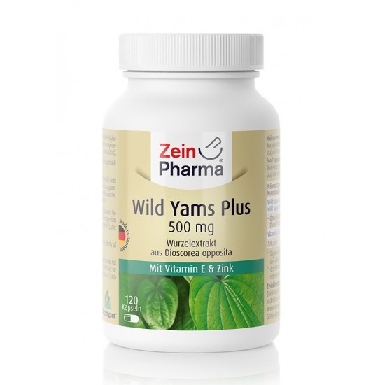 Wild Yams Plus, 500mg - 120 caps