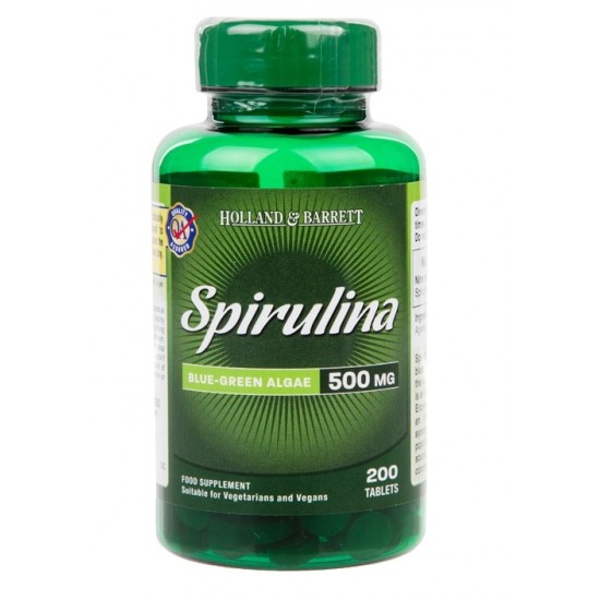 Spirulina, 500mg - 200 tablets