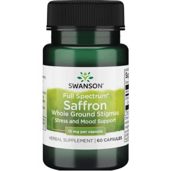 Viso spektro šafranas, 15 mg - 60 kapsulių