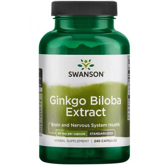 Ginkgo Biloba Extract 24%, 60mg - 240 caps